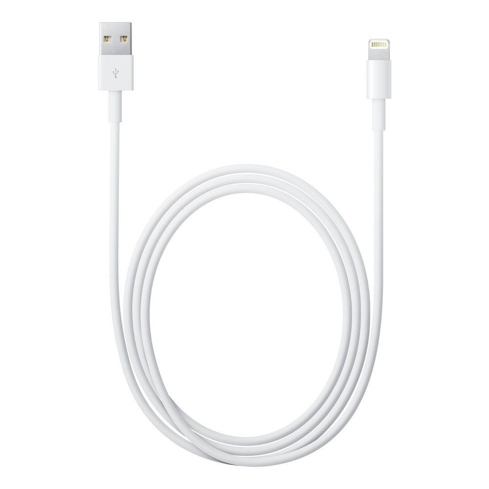 Apple iPhone 5 / 5S / SE / 5C / SE / iPad 4/iPad Mini eredeti, gyári USB töltő- és adatkábel 2 m-es vezetékkel Lightning akciós termékkép 1