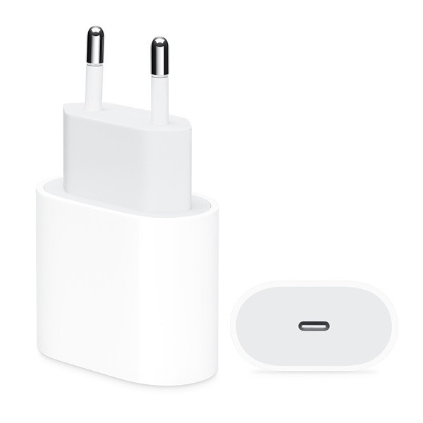 Hálózati töltő adapter, 20W, USB Type-C aljzat, gyorstöltés, MU7V2ZM/A utódja, Apple, gyári, fehér akciós termékkép 1