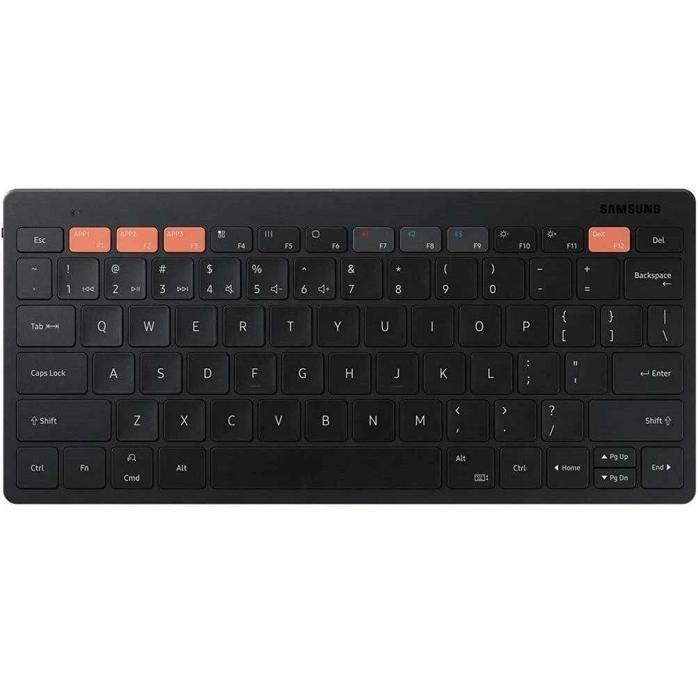 Univerzális bluetooth billentyűzet, v5.0, QWERTY, angol nyelvű, Samsung Smart Keyboard Trio 500, fekete, gyári akciós termékkép 1