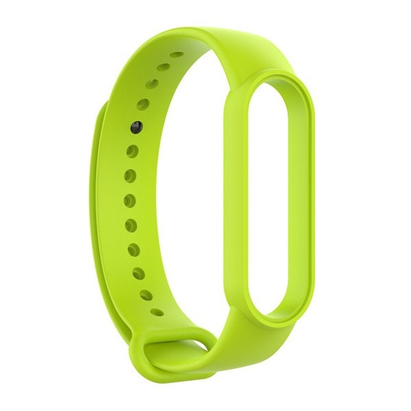 Xiaomi Mi Band 5 / Mi Band 6 / Mi Smart Band 7, szilikon pótszíj, állítható, limezöld akciós termékkép 1