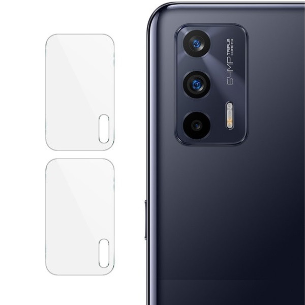 Realme GT 5G, Kamera lencsevédő fólia, ütésálló fólia, Tempered Glass (edzett üveg), IMAK, Clear, 2 db / csomag akciós termékkép 1