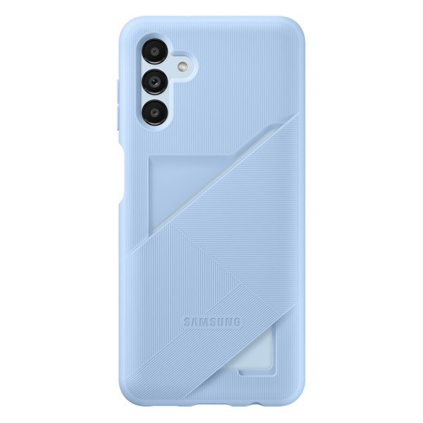 Samsung Galaxy A13 5G SM-A136U, Szilikon tok, kártyatartóval, világoskék, gyári akciós termékkép 1