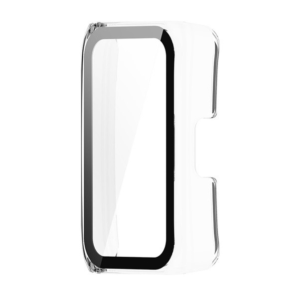 Huawei Band 7 / Honor Band 7, Műanyag védőkeret, kijelzővédő üveggel, közepesen ütésálló, szíj nélkül, átlátszó akciós termékkép 1