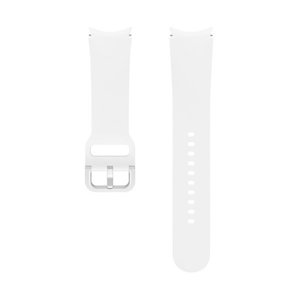 Samsung Galaxy Watch 5 (40 / 44mm) / Watch 5 Pro, szilikon pótszíj, M / L méret, állítható, izzadtságátló, sport, fehér, gyári akciós termékkép 1