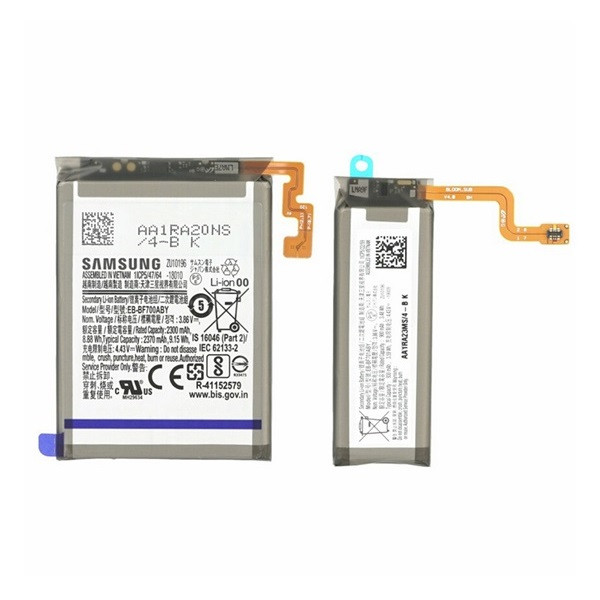 Samsung Galaxy Z Flip 4G SM-F700F, Akkumulátor, 2 db, 2370 + 930 mAh, Li-Ion, gyári akciós termékkép 1