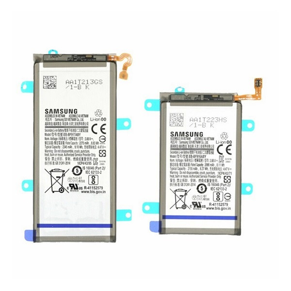 Samsung Galaxy Z Fold2 5G SM-F916B, Akkumulátor, 2 db, 2345 + 2155 mAh, Li-Ion, gyári akciós termékkép 1