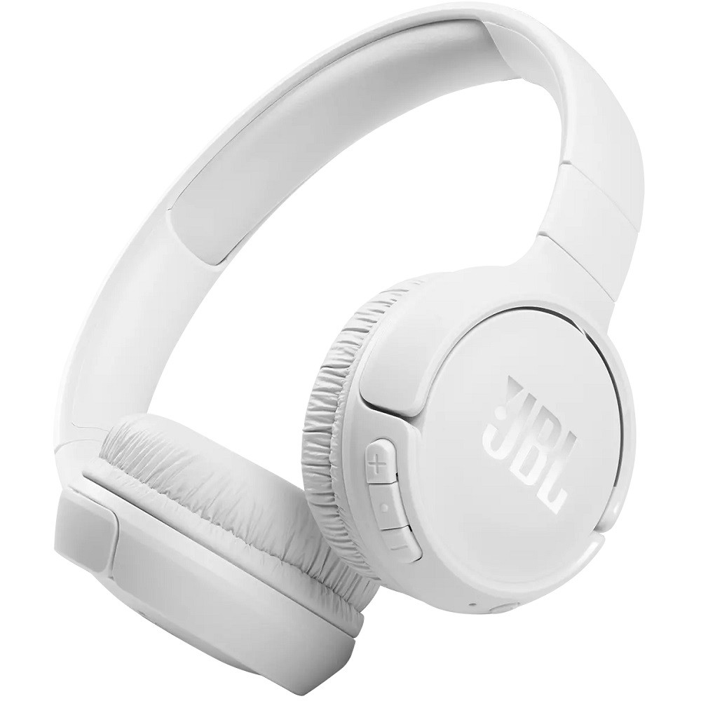 Bluetooth sztereó fejhallgató, v5.0, Multipoint, mikrofon, funkció gomb, hangerő szabályzó, összecsukható, JBL Tune 510, fehér akciós termékkép 1