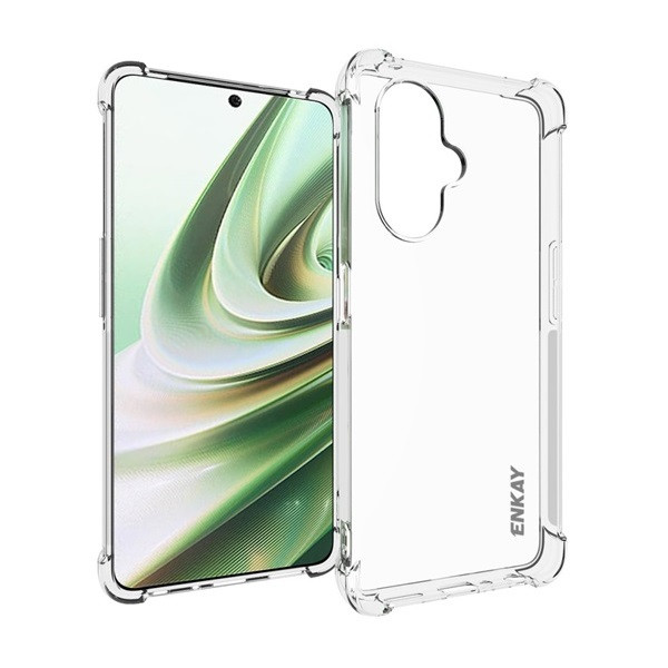 OnePlus Nord CE 3 Lite, Szilikon tok, közepesen ütésálló, légpárnás sarok, Enkay, átlátszó akciós termékkép 1