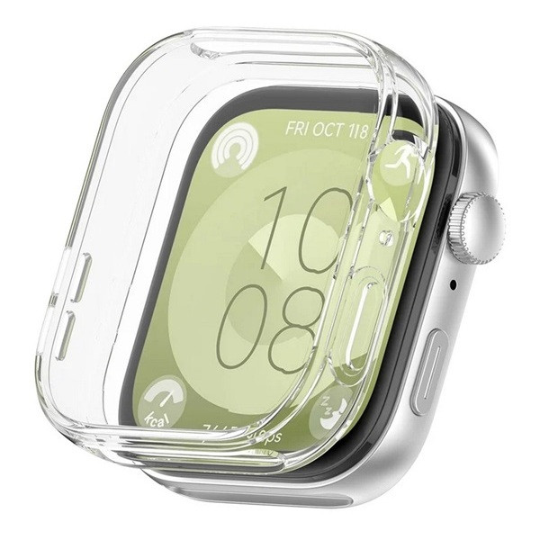 Huawei Watch Fit 3, Szilikon védőkeret, közepesen ütésálló, szíj nélkül, átlátszó akciós termékkép 1