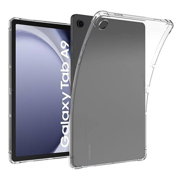 Samsung Galaxy Tab A9 (8.7) SM-X110 / X115, Szilikon tok, közepesen ütésálló, légpárnás sarok, átlátszó, gyári akciós termékkép 1