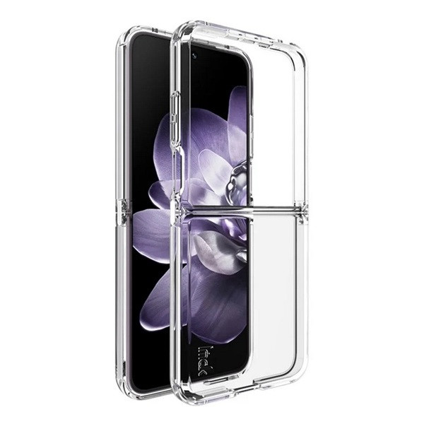 Xiaomi Mix Flip, Szilikon tok, közepesen ütésálló, légpárnás sarok, IMAK, átlátszó akciós termékkép 1