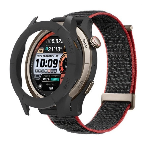 Amazfit Cheetah Pro, Műanyag védőkeret, közepesen ütésálló, szíj nélkül, fekete akciós termékkép 1
