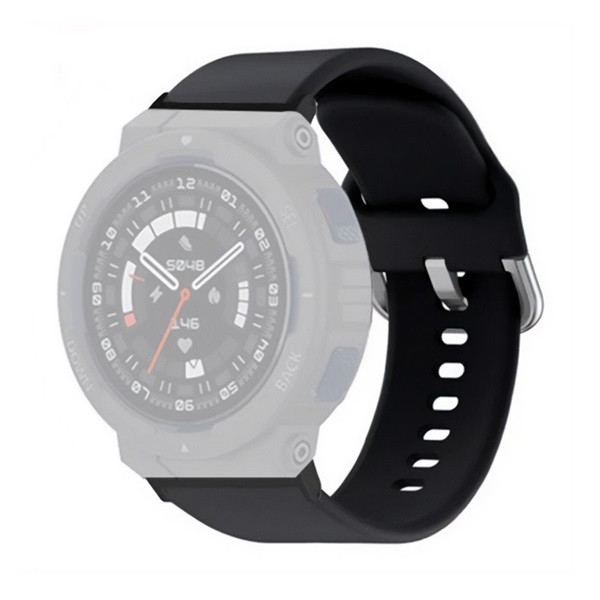 Amazfit Active Edge, szilikon pótszíj, állítható, fekete akciós termékkép 1
