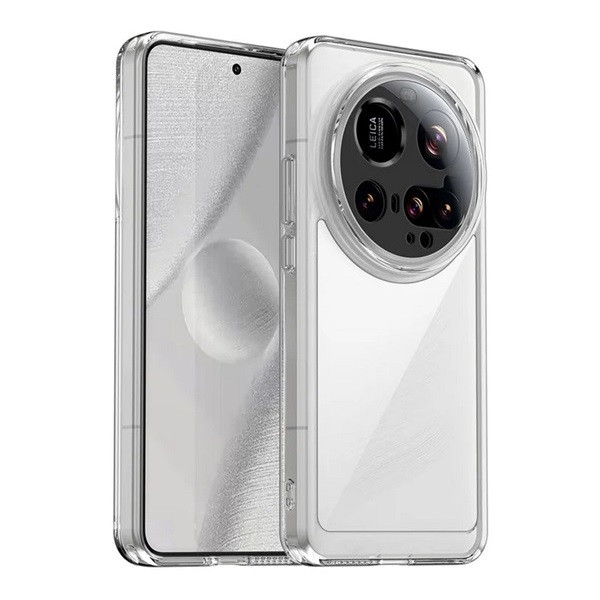 Xiaomi 15 Ultra, Műanyag hátlap védőtok + szilikon keret, közepesen ütésálló, átlátszó hátlap, átlátszó akciós termékkép 1