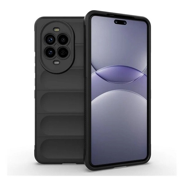 Huawei Nova 13 Pro, Szilikon tok, közepesen ütésálló, 3D minta, fekete akciós termékkép 1