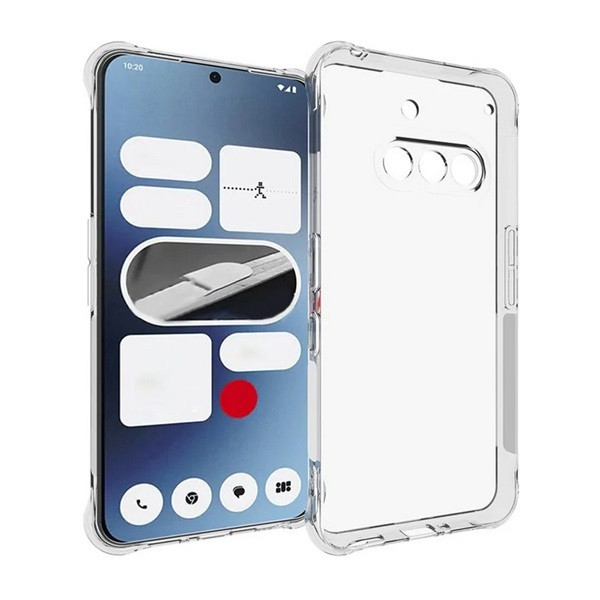 Nothing Phone 3a, Szilikon tok, közepesen ütésálló, légpárnás sarok, átlátszó akciós termékkép 1