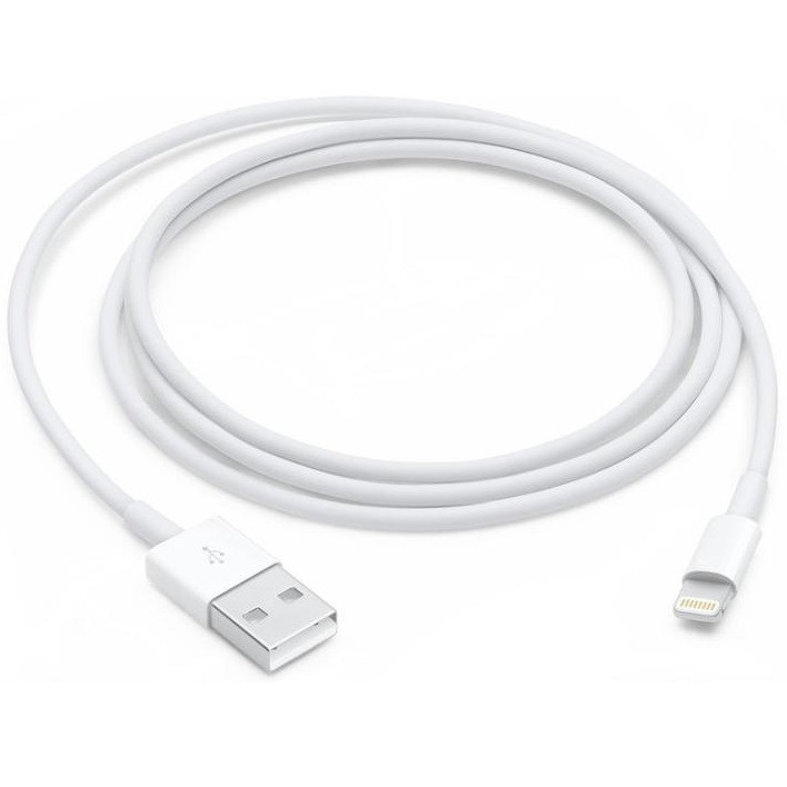 USB töltő- és adatkábel, Lightning, 100 cm, MD818ZM/A utódja, Apple, fehér, gyári akciós termékkép 1