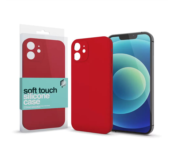 Xprotector Soft Touch Slim szilikon tok Xiaomi 12 Pro, piros akciós termékkép 1