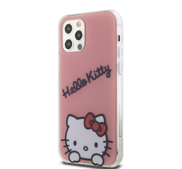 Hello Kitty IML Daydreaming Logo Apple Iphone 12/12 Pro hátlap tok, rózsaszín akciós termékkép 1