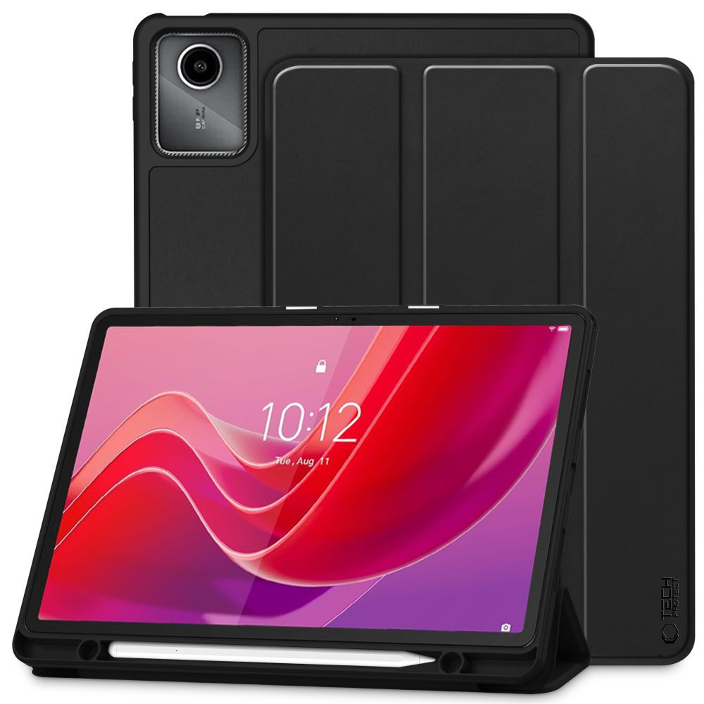 Lenovo Tab M11 (11.0) TB-330, mappa tok, közepesen ütésálló, érintőceruza tartó, érintőceruza nélkül, Trifold, TP SC Pen Holder, fekete akciós termékkép 1