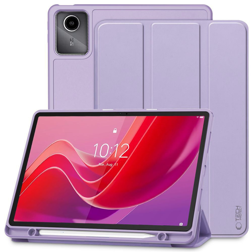 Lenovo Tab M11 (11.0) TB-330, mappa tok, közepesen ütésálló, érintőceruza tartó, érintőceruza nélkül, Trifold, TP SC Pen Holder, lila akciós termékkép 1