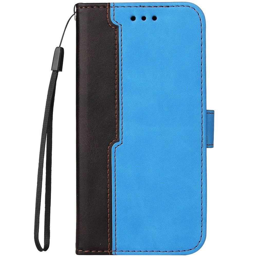 Xiaomi 14, Oldalra nyíló tok, stand, kártyatartóval, kézpánttal, Wooze Colour Wallet, kék akciós termékkép 1