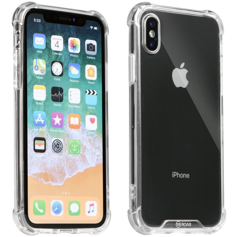 Samsung Galaxy S24 FE SM-S721, Szilikon védőkeret, akril hátlap, közepesen ütésálló, Armor Jelly Case, Roar, átlátszó akciós termékkép 1