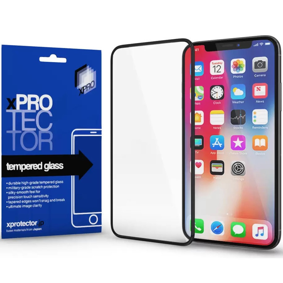Huawei Honor Magic V3, Kijelzővédő fólia, ütésálló fólia (az íves részre is!), Tempered Glass (edzett üveg), Xprotector Full 3D, fekete akciós termékkép 1